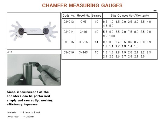 chamfer gauge